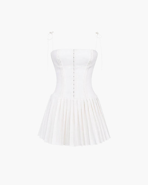Minivestido plisado Coreen