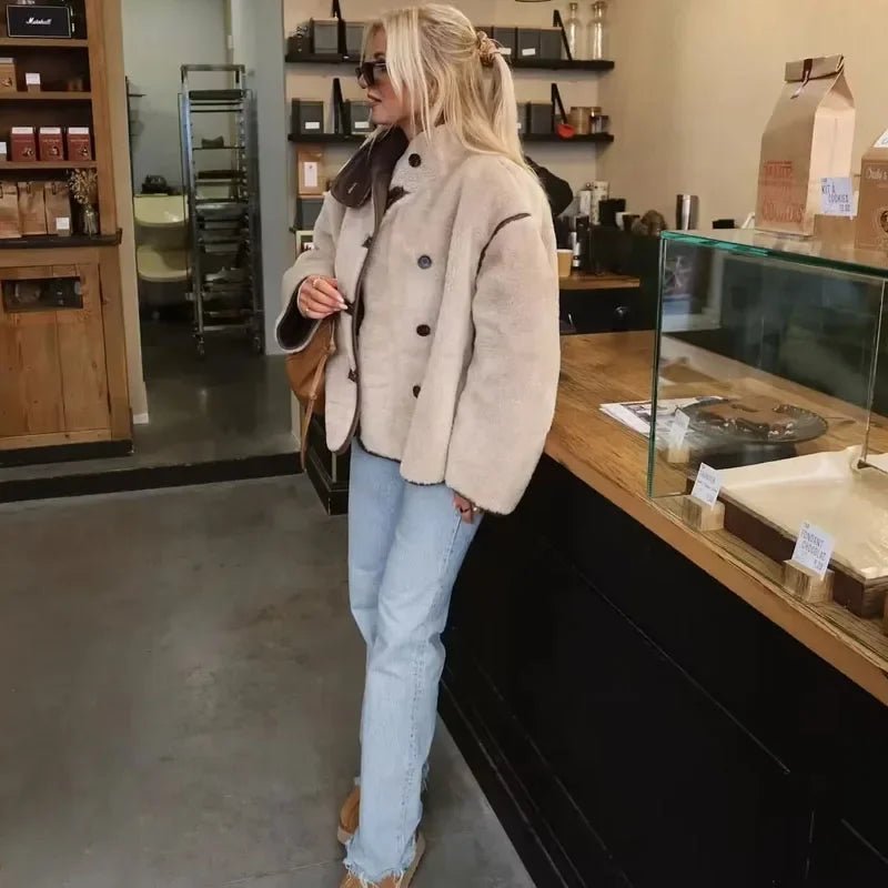 Chaqueta bomber de piel sintética Cynthia