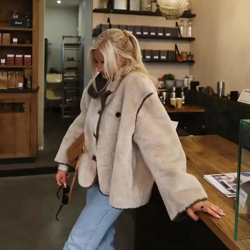Chaqueta bomber de piel sintética Cynthia