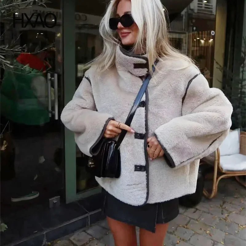Chaqueta bomber de piel sintética Cynthia