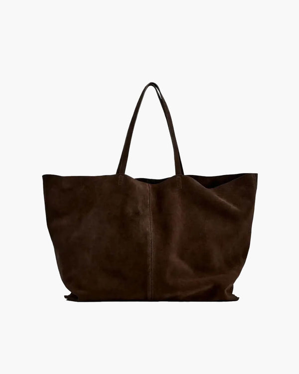 Bolso tote grande de ante Cynthia