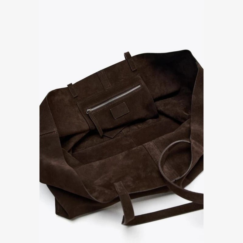 Bolso tote grande de ante Cynthia