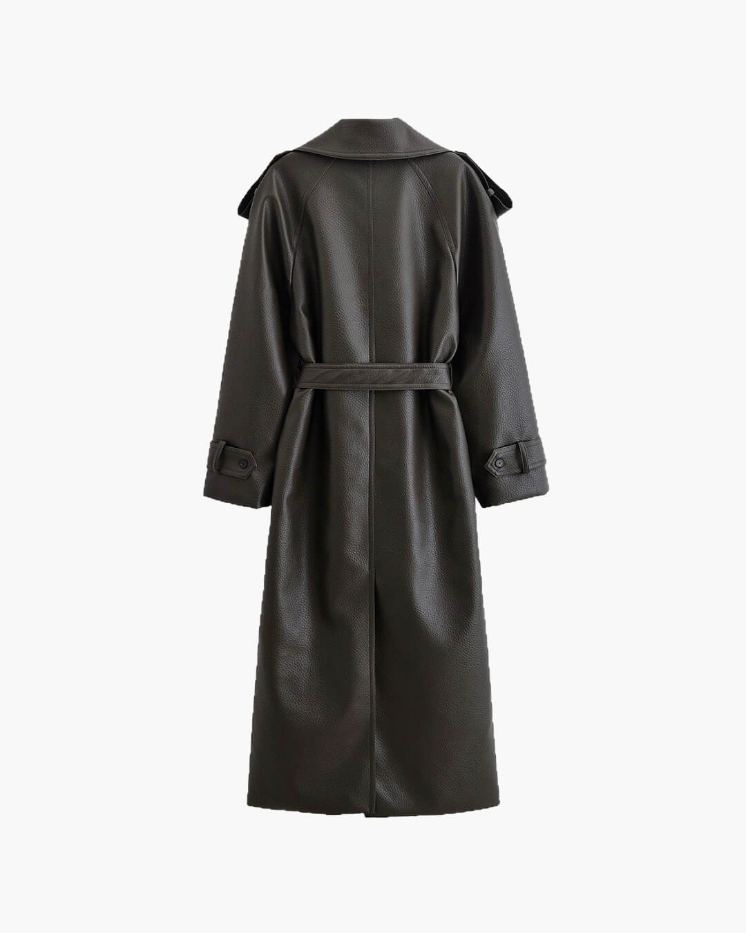 Chaqueta larga de cuero Danica