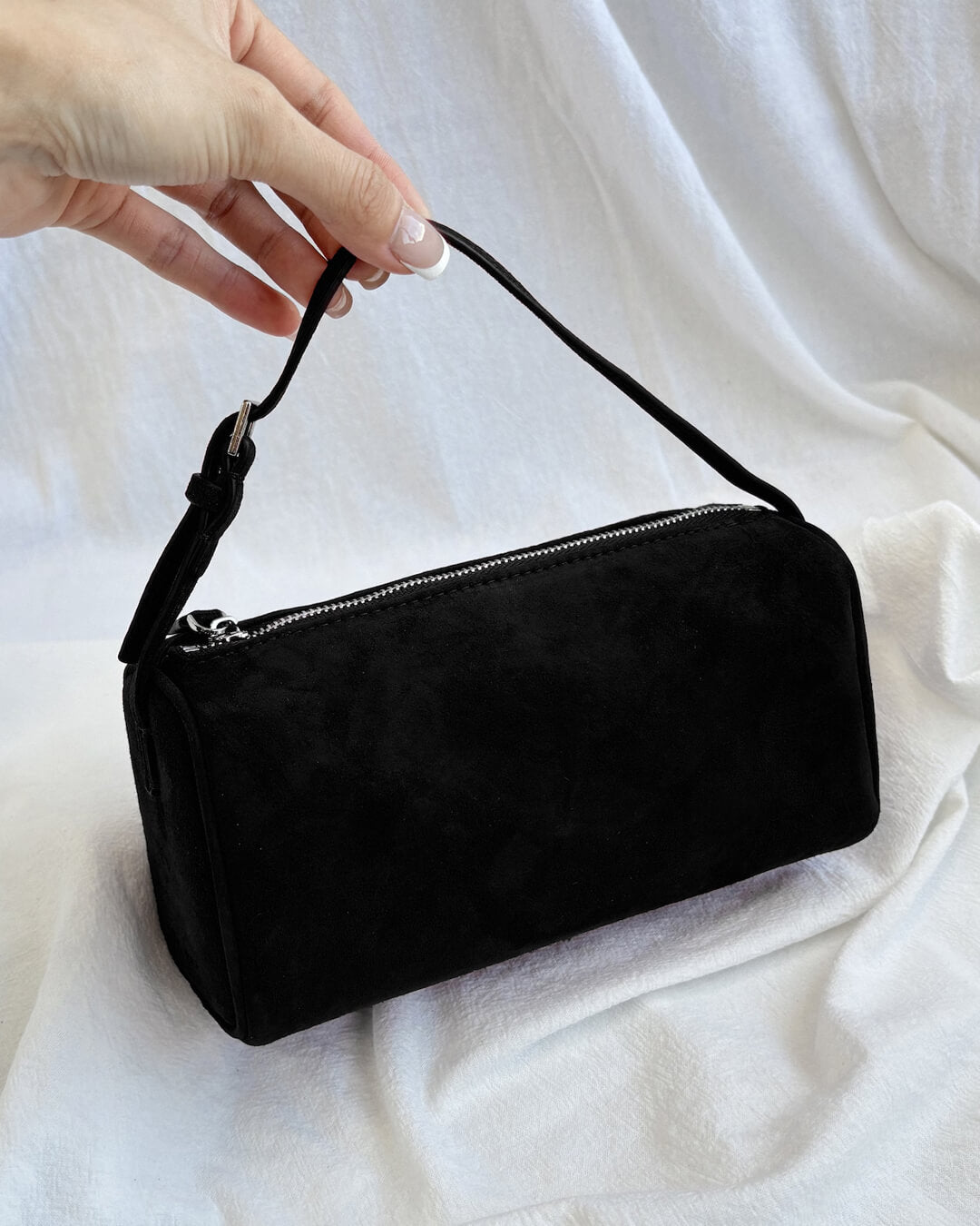 Minibolso de hombro de ante Danika