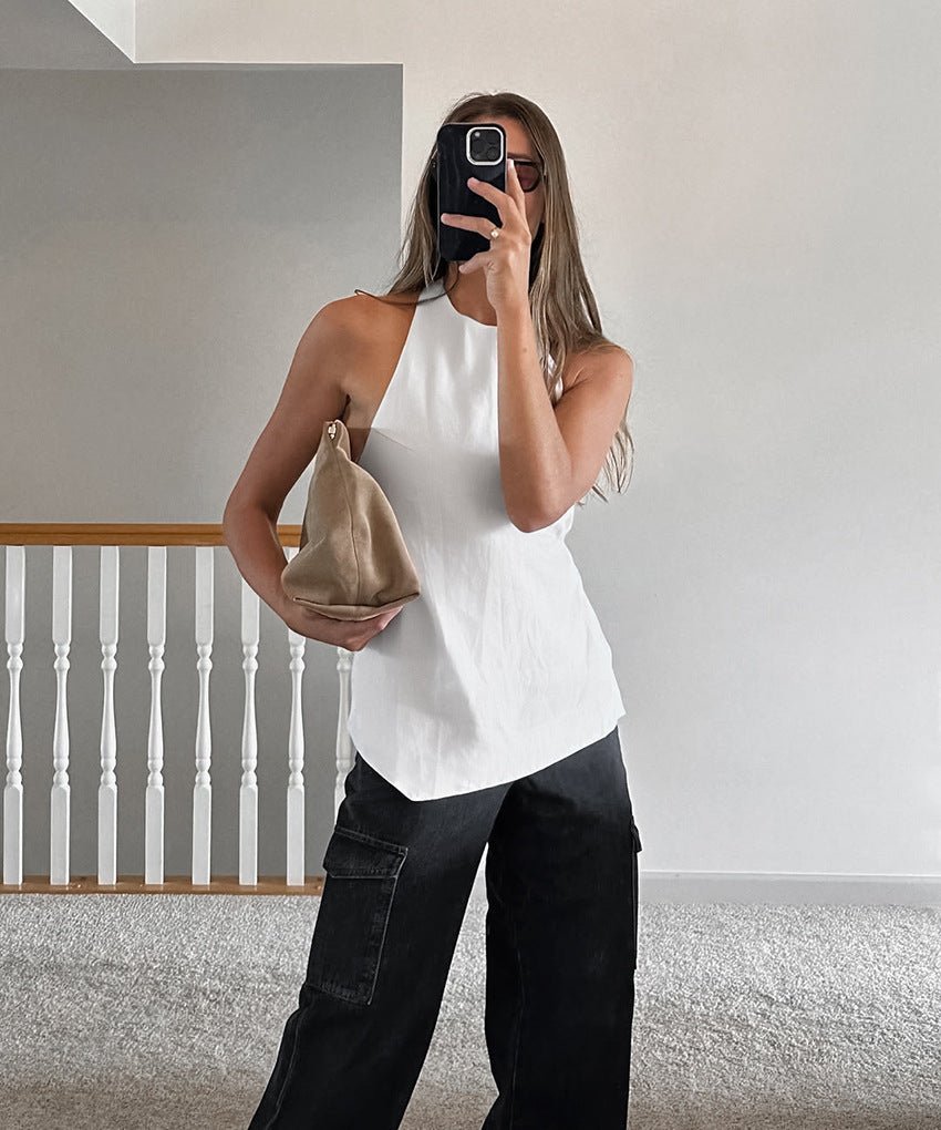 Top halter con espalda descubierta Daphne