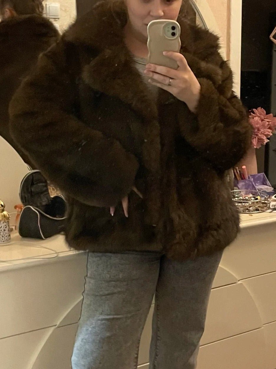 Chaqueta mullida de largo medio Darcy