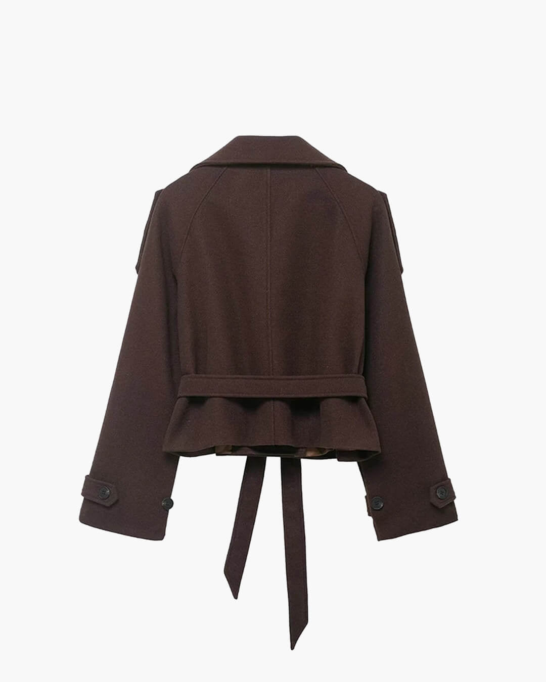 Gabardina corta Debbie con cuello mao