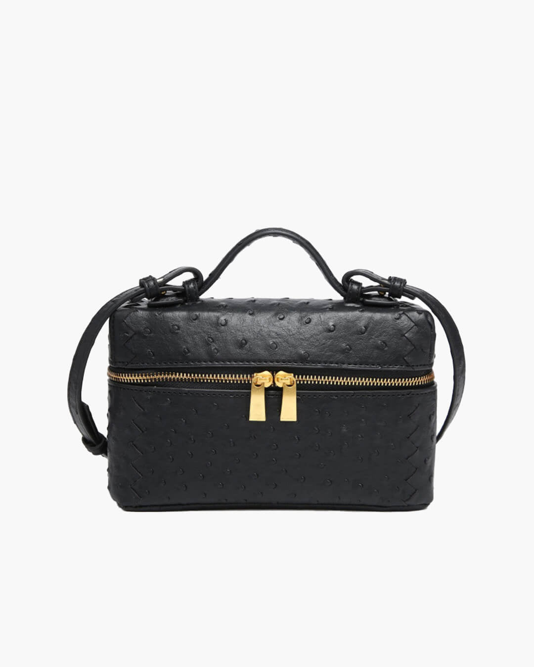 Bolso tipo caja de cuero Delphine