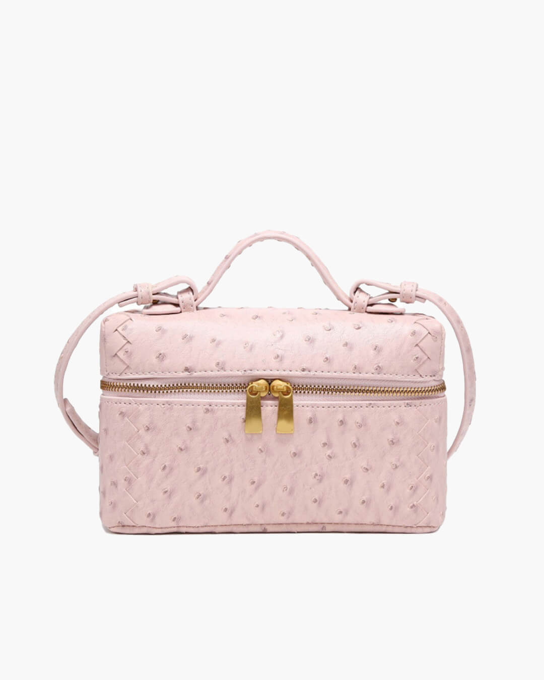 Bolso tipo caja de cuero Delphine