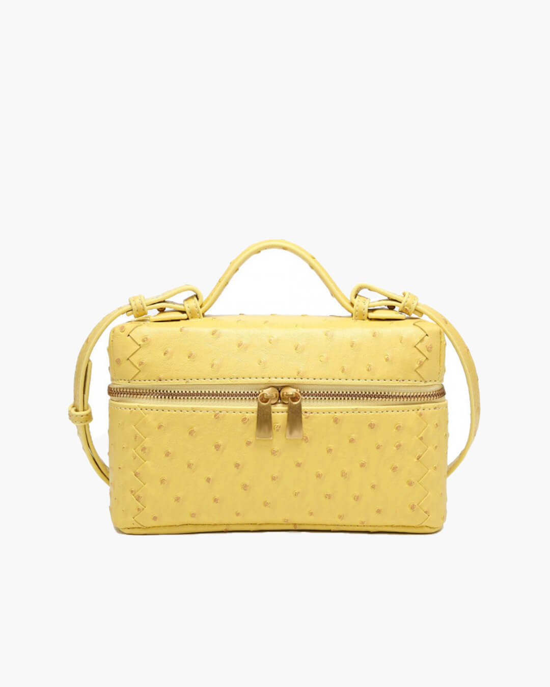 Bolso tipo caja de cuero Delphine