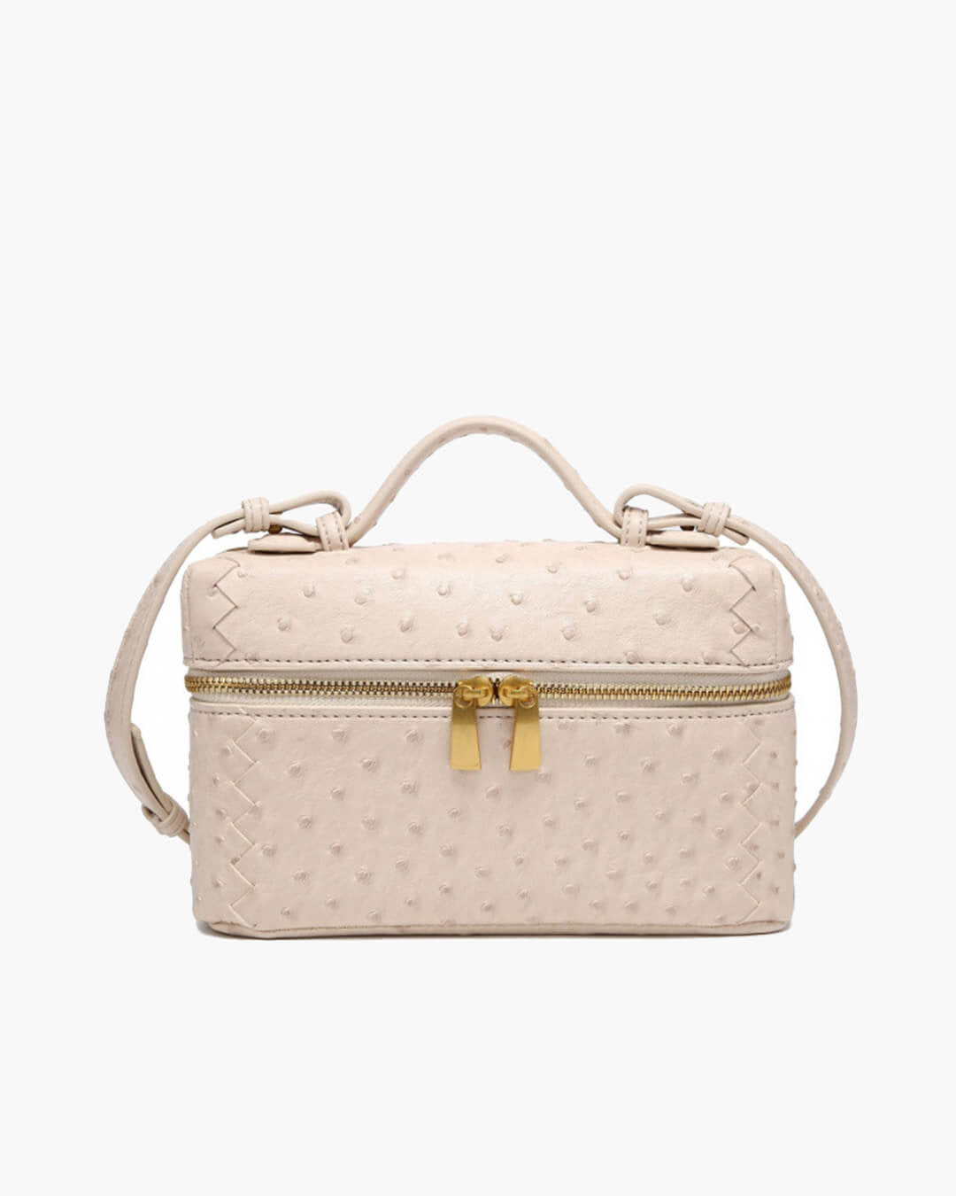 Bolso tipo caja de cuero Delphine