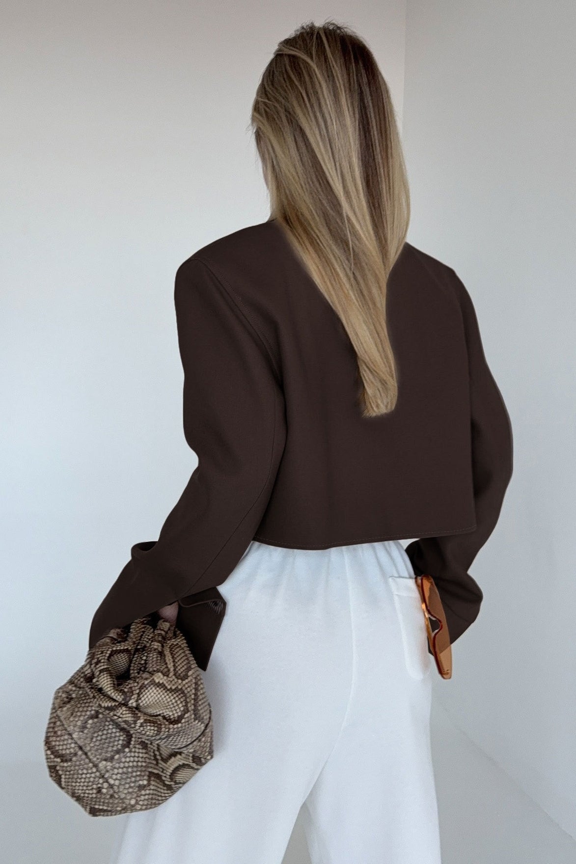 Chaqueta marrón con cremallera Dida