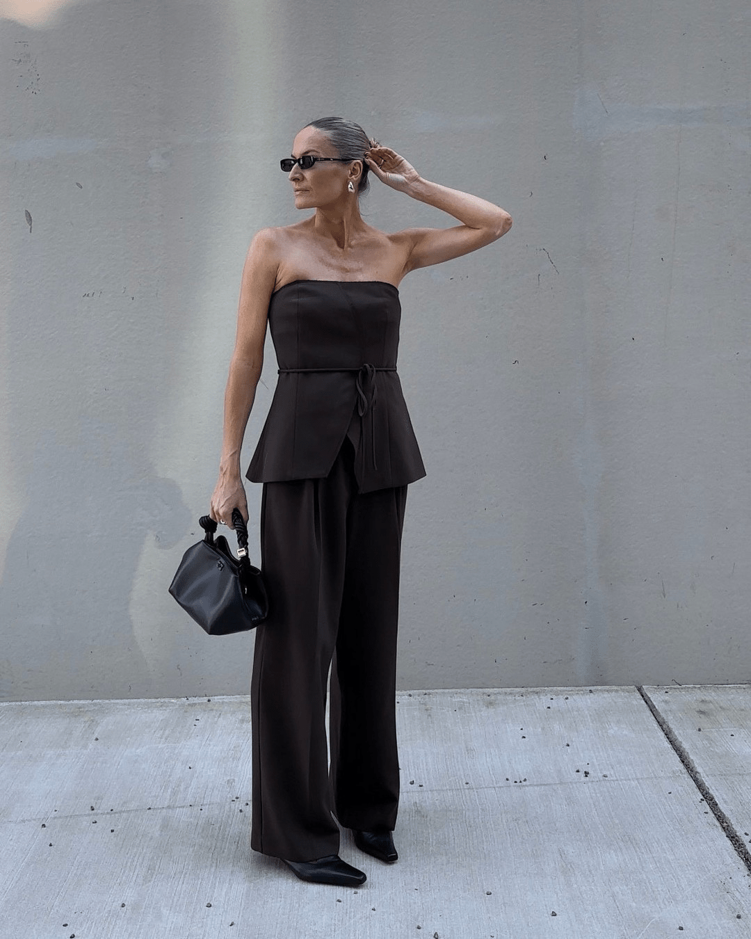 Conjunto de dos piezas sin tirantes Donna