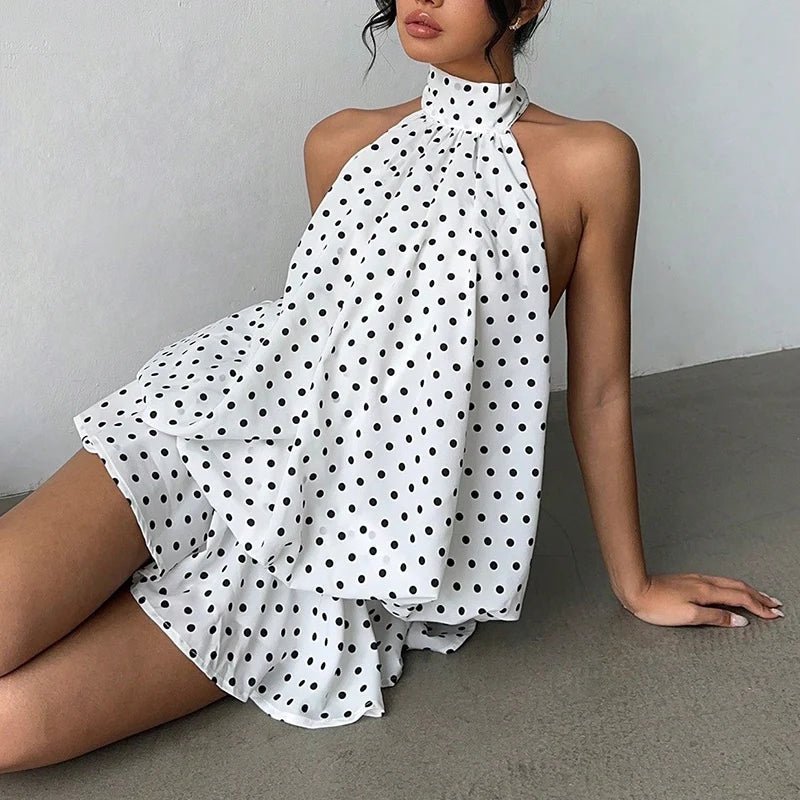 Eden Halter Backless Mini Dress