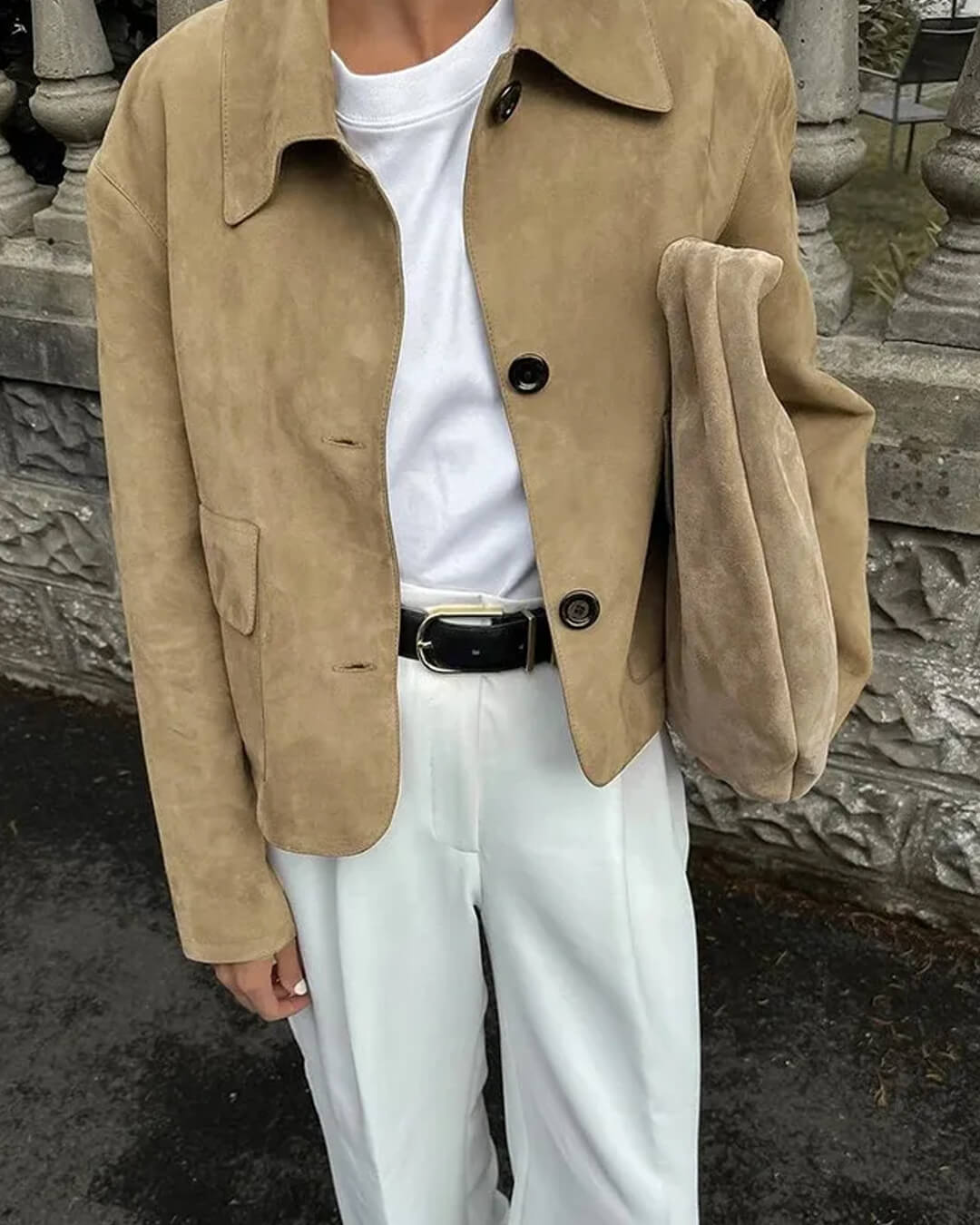 Chaqueta de ante Elara