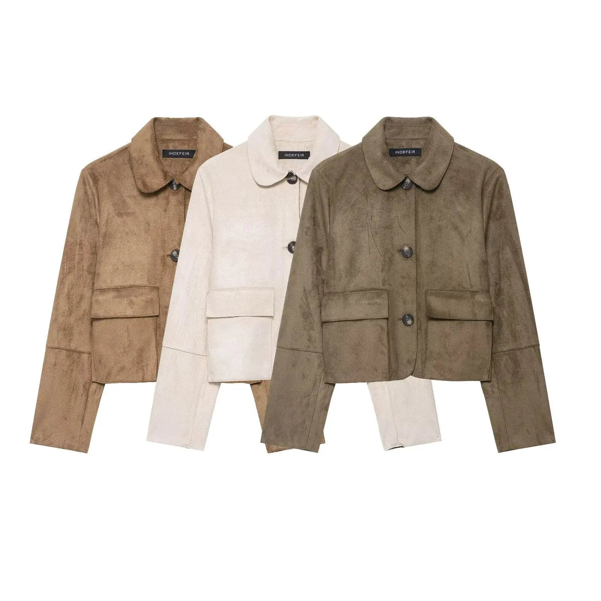 Chaqueta de ante Elara