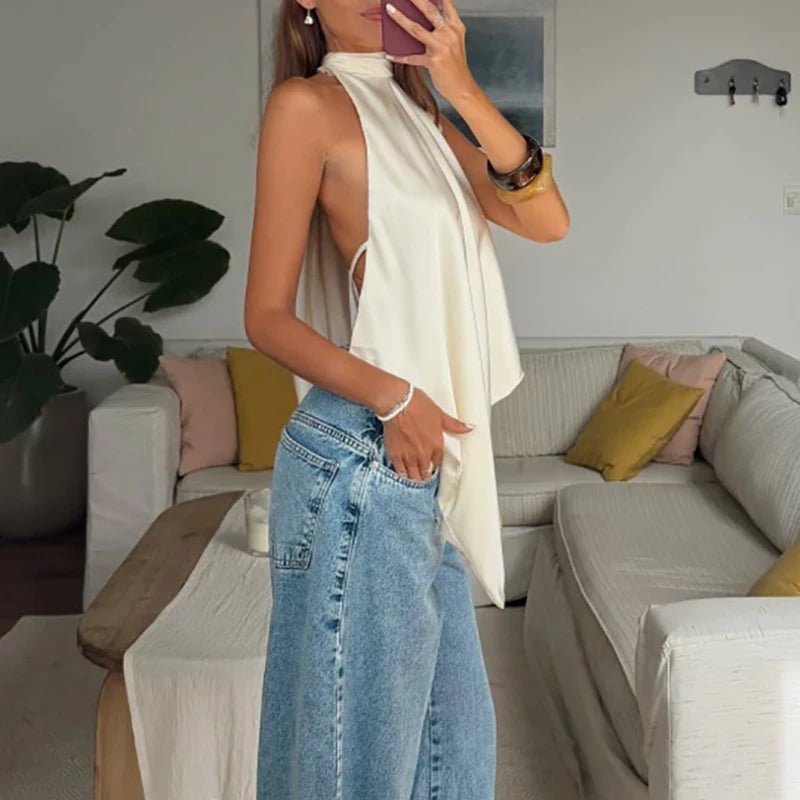 Top halter sin espalda Elina