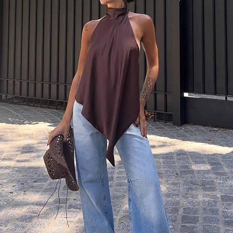 Top halter sin espalda Elina