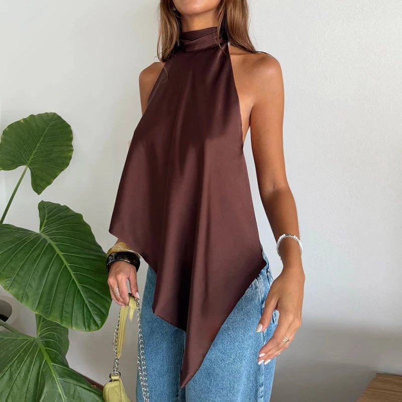 Top halter sin espalda Elina