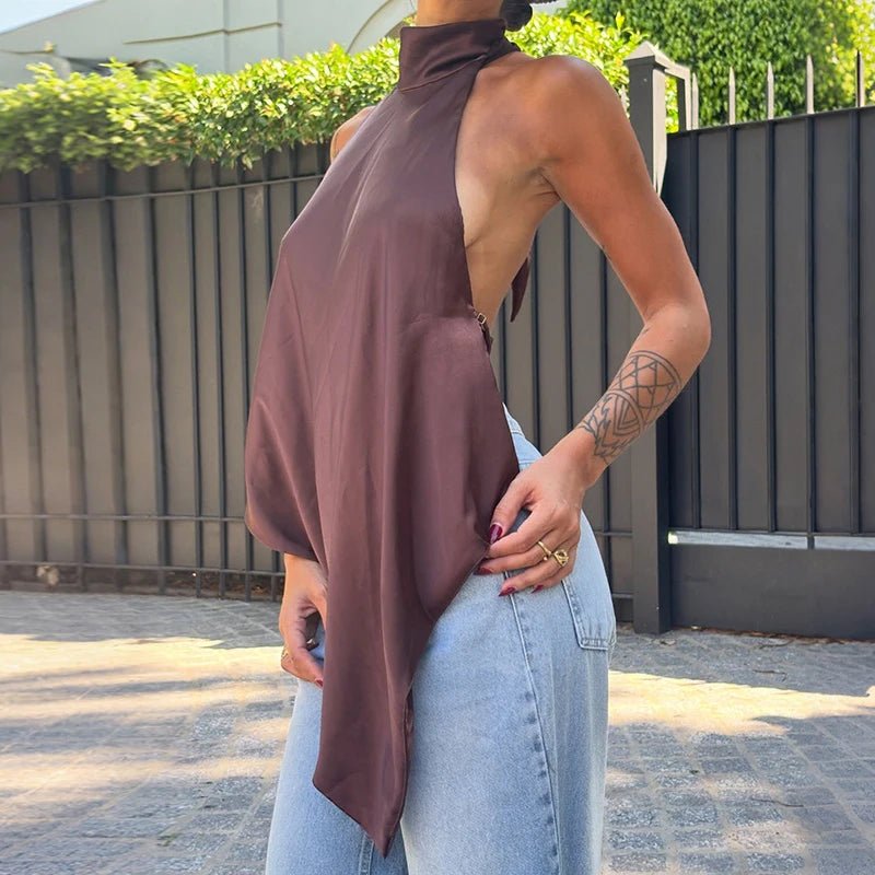 Top halter sin espalda Elina