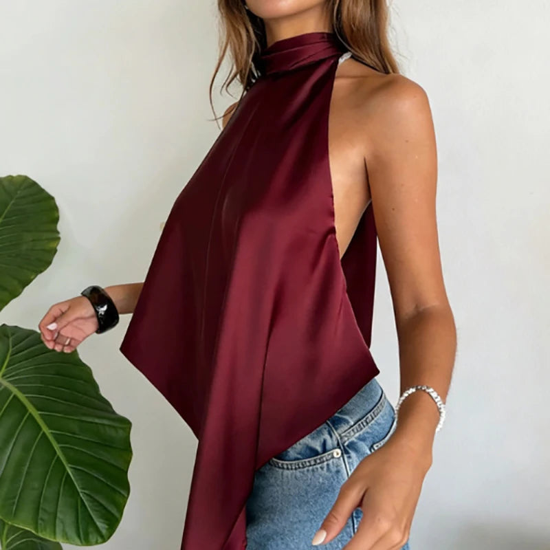 Top halter sin espalda Elina