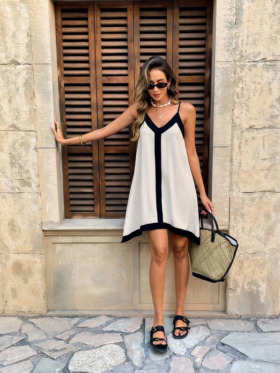 Minivestido de contraste Ella