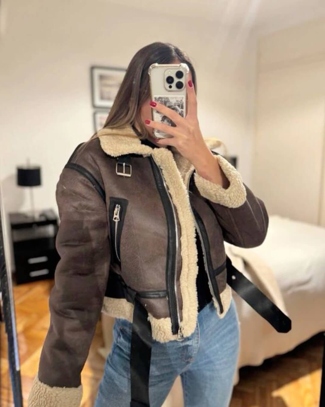 Chaqueta Elora de cuero sintético