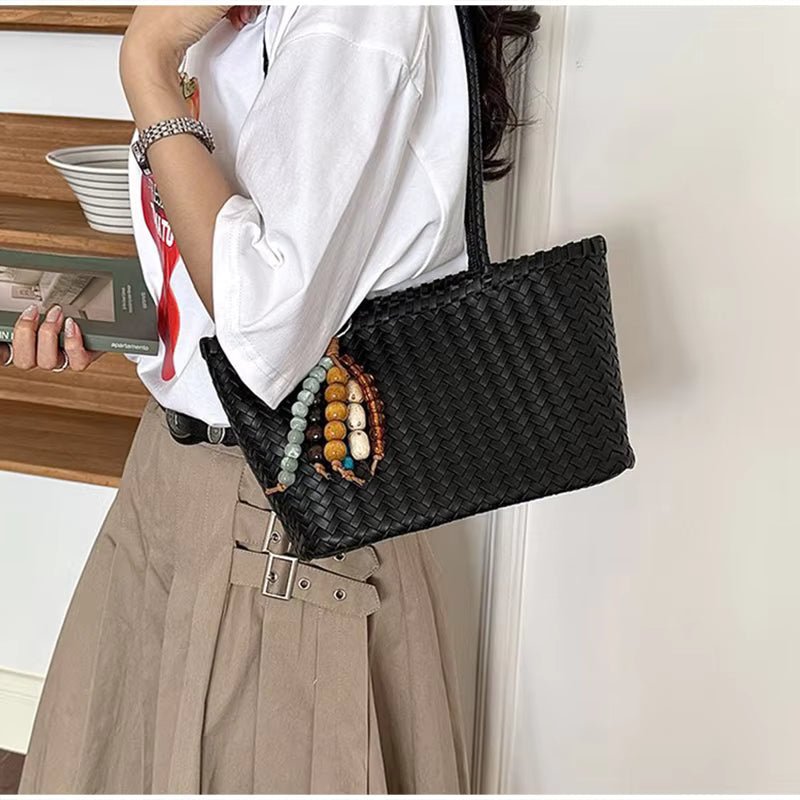 Bolso tote tejido de paja Emma
