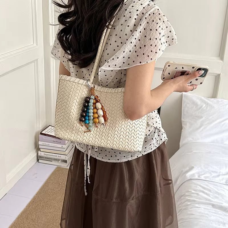 Bolso tote tejido de paja Emma