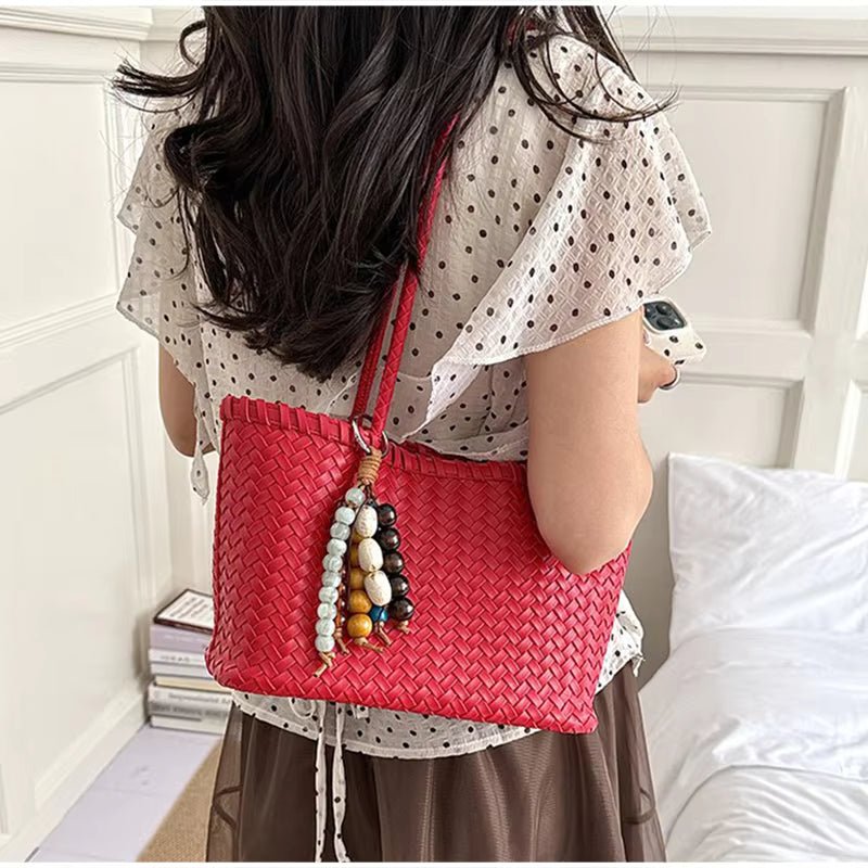 Bolso tote tejido de paja Emma