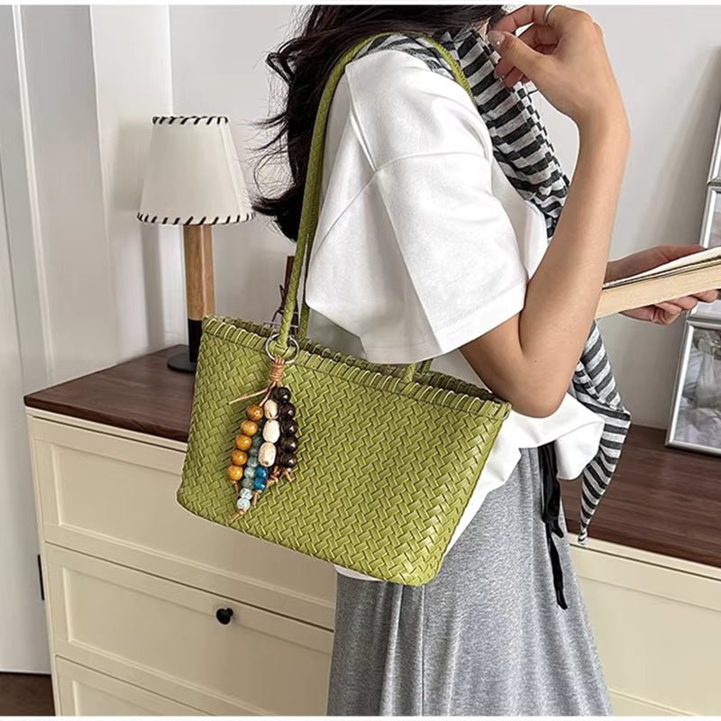 Bolso tote tejido de paja Emma