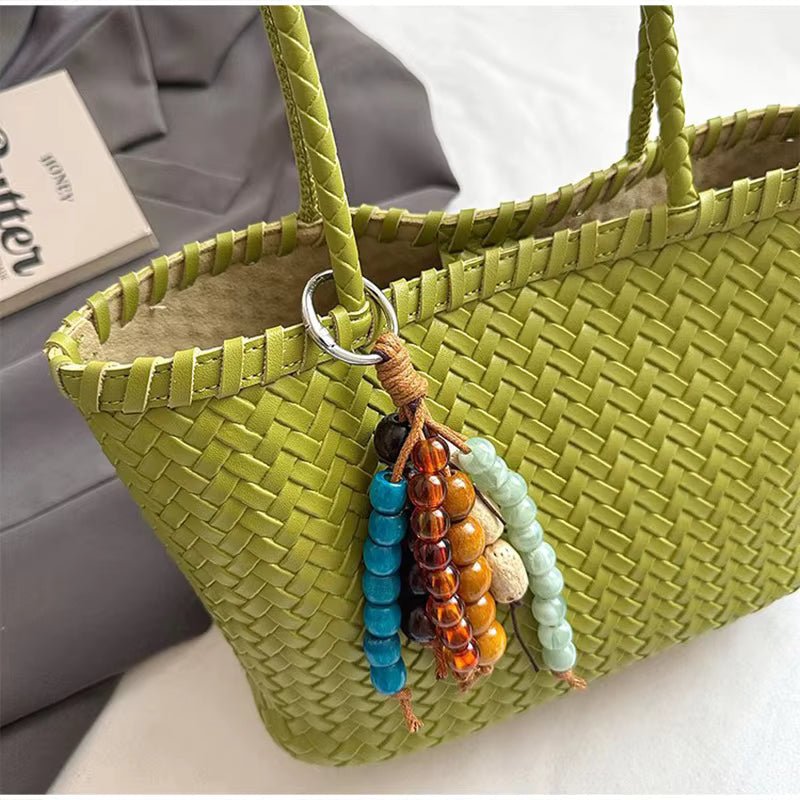 Bolso tote tejido de paja Emma