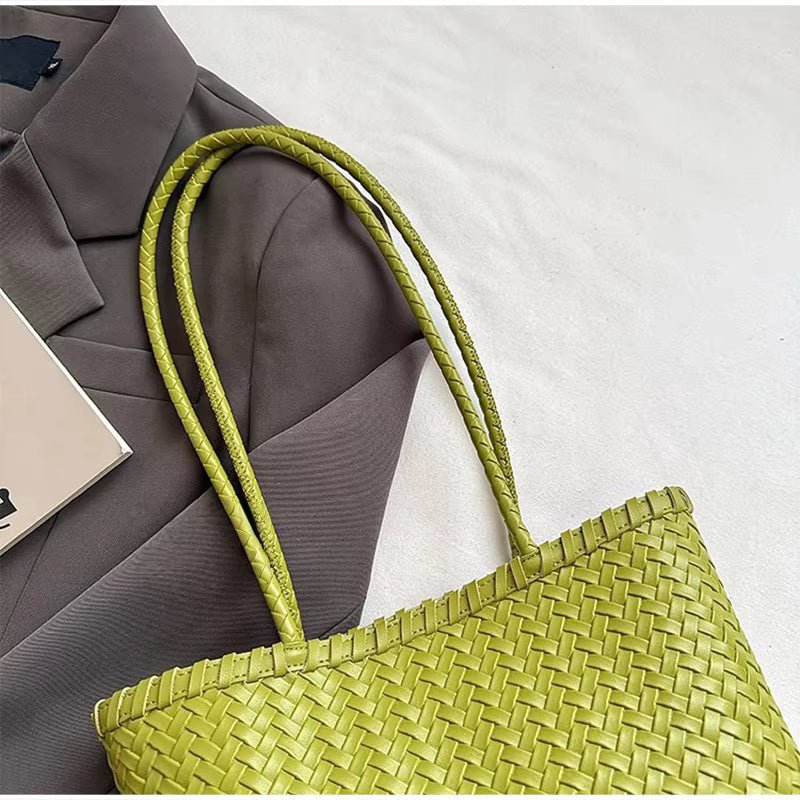 Bolso tote tejido de paja Emma
