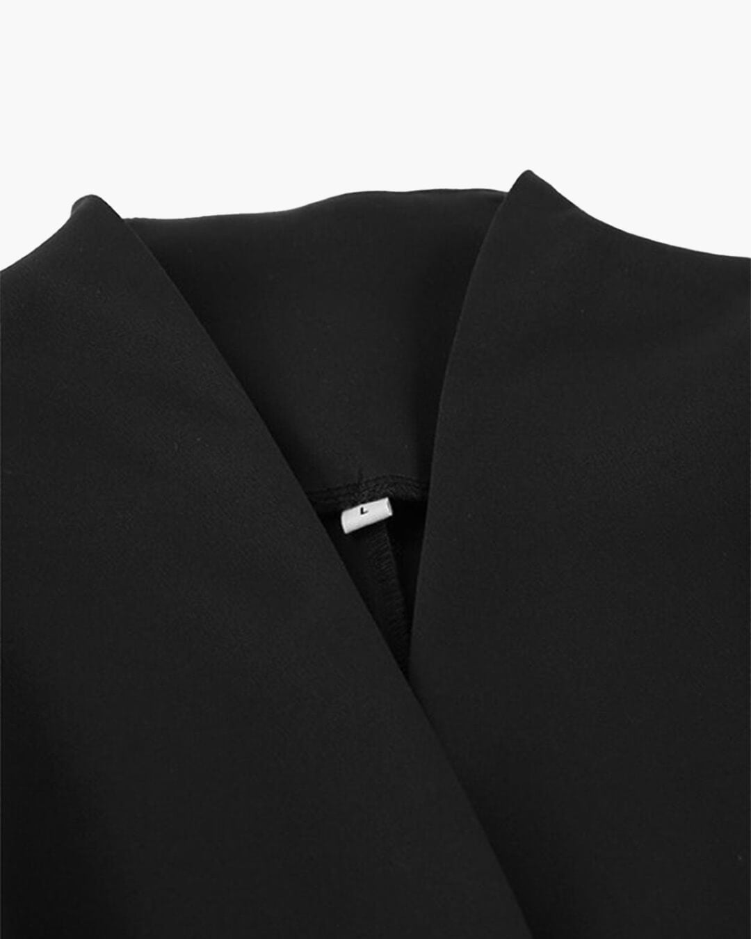Blazer de cuello en V con cintura fruncida Empress