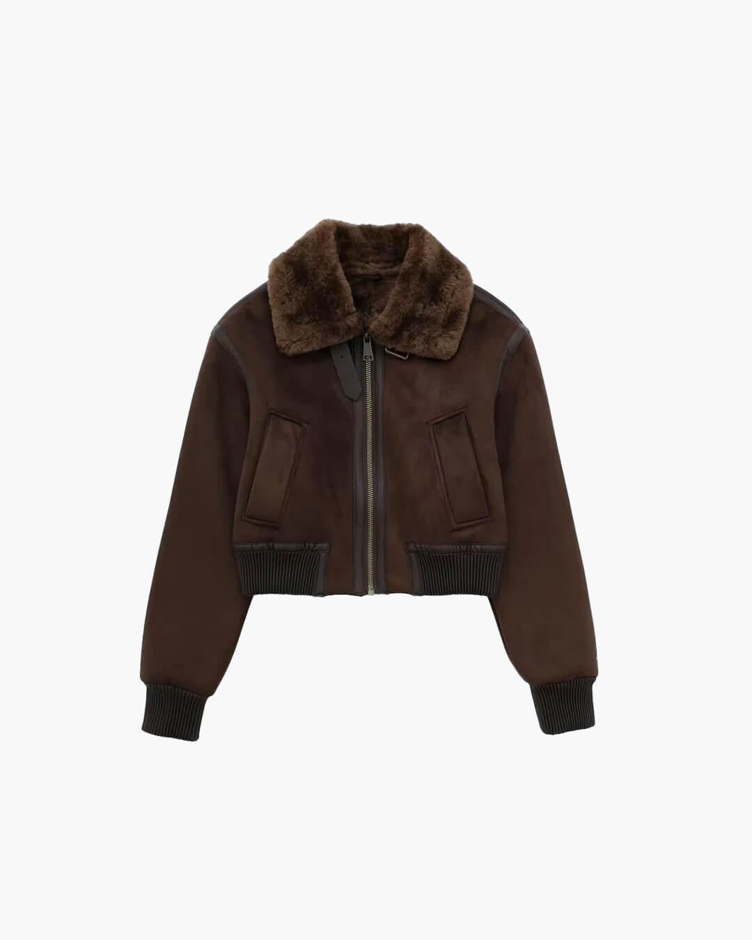Chaqueta bomber corta de ante Esme