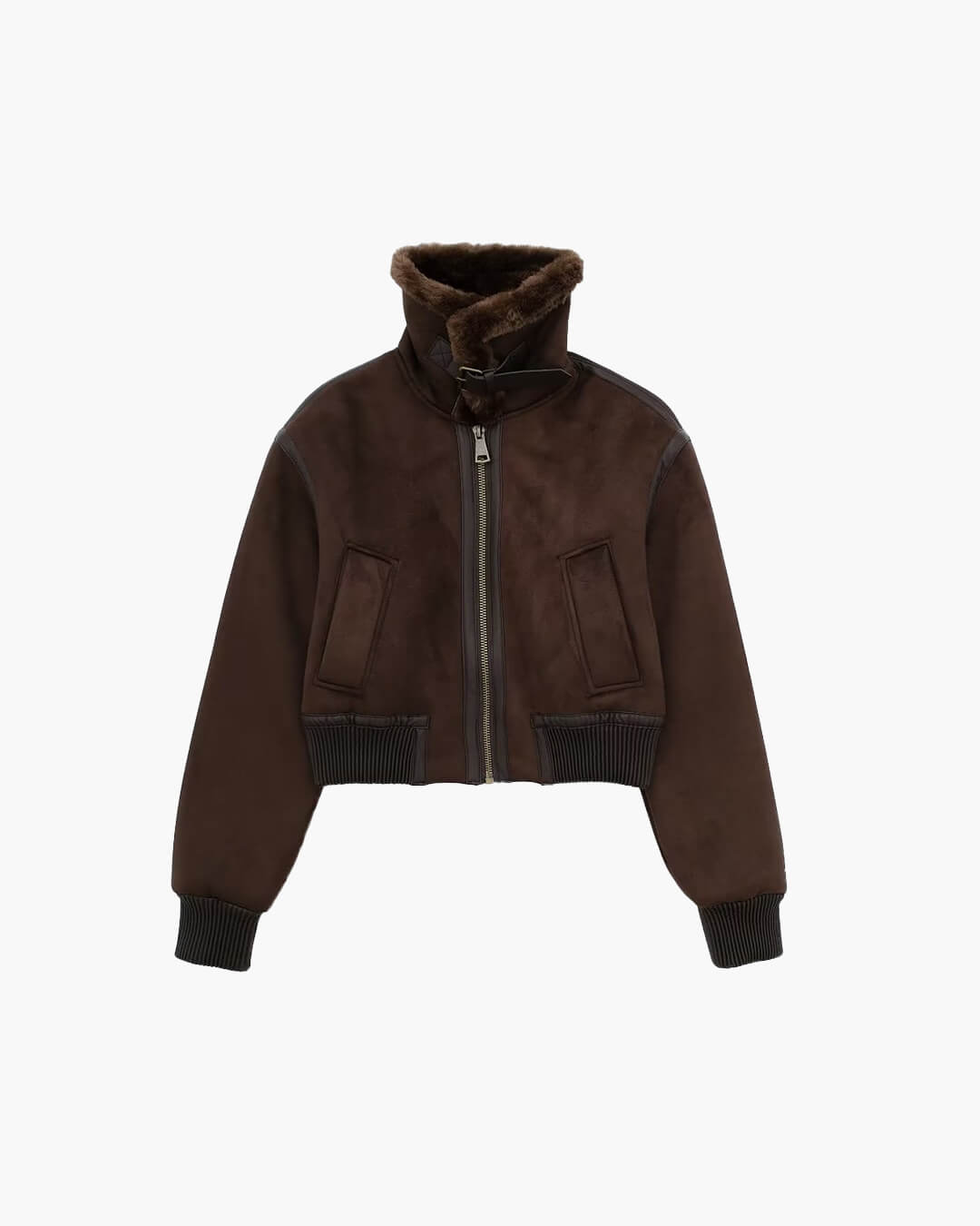 Chaqueta bomber corta de ante Esme