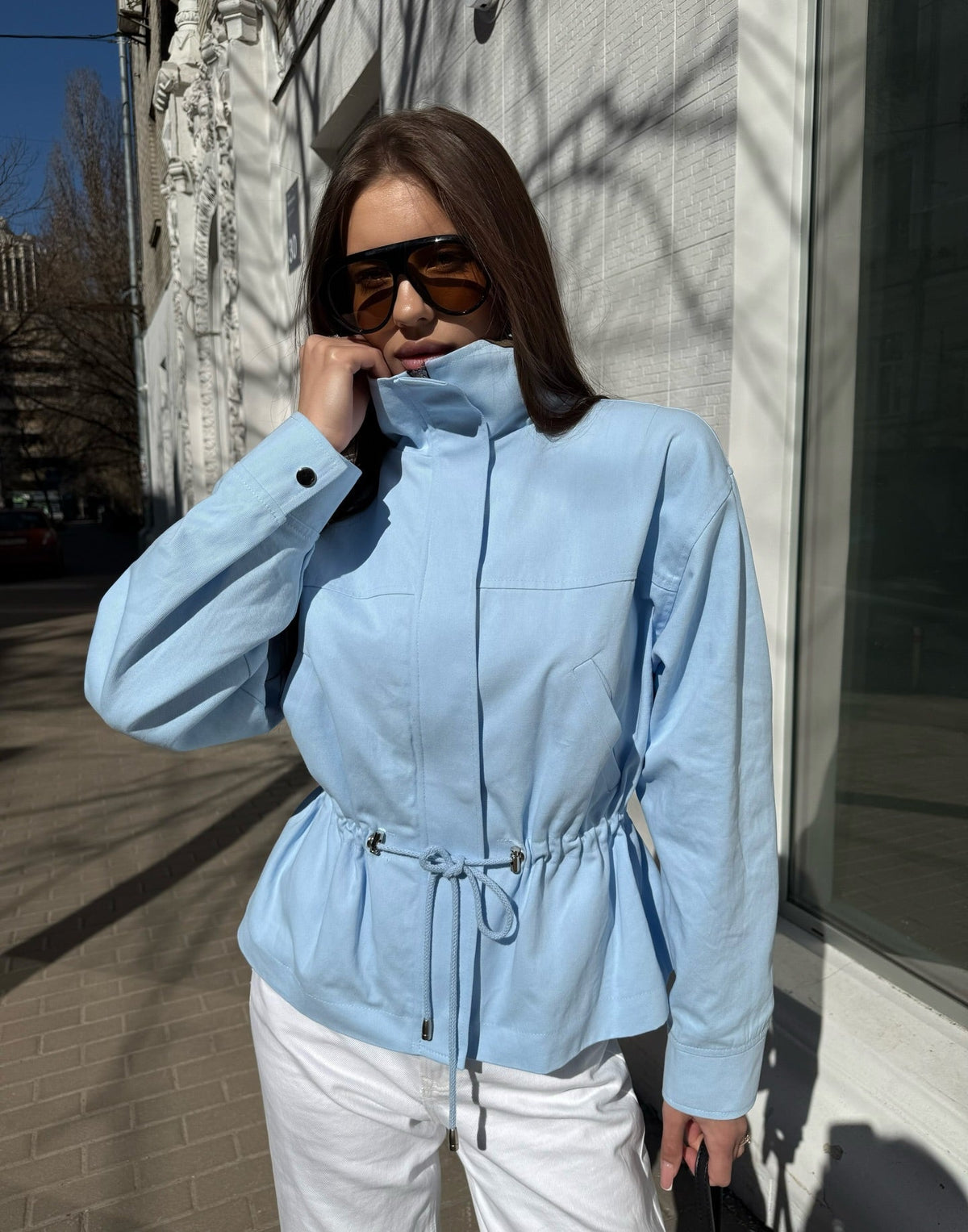 Chaqueta Esther con cuello mao