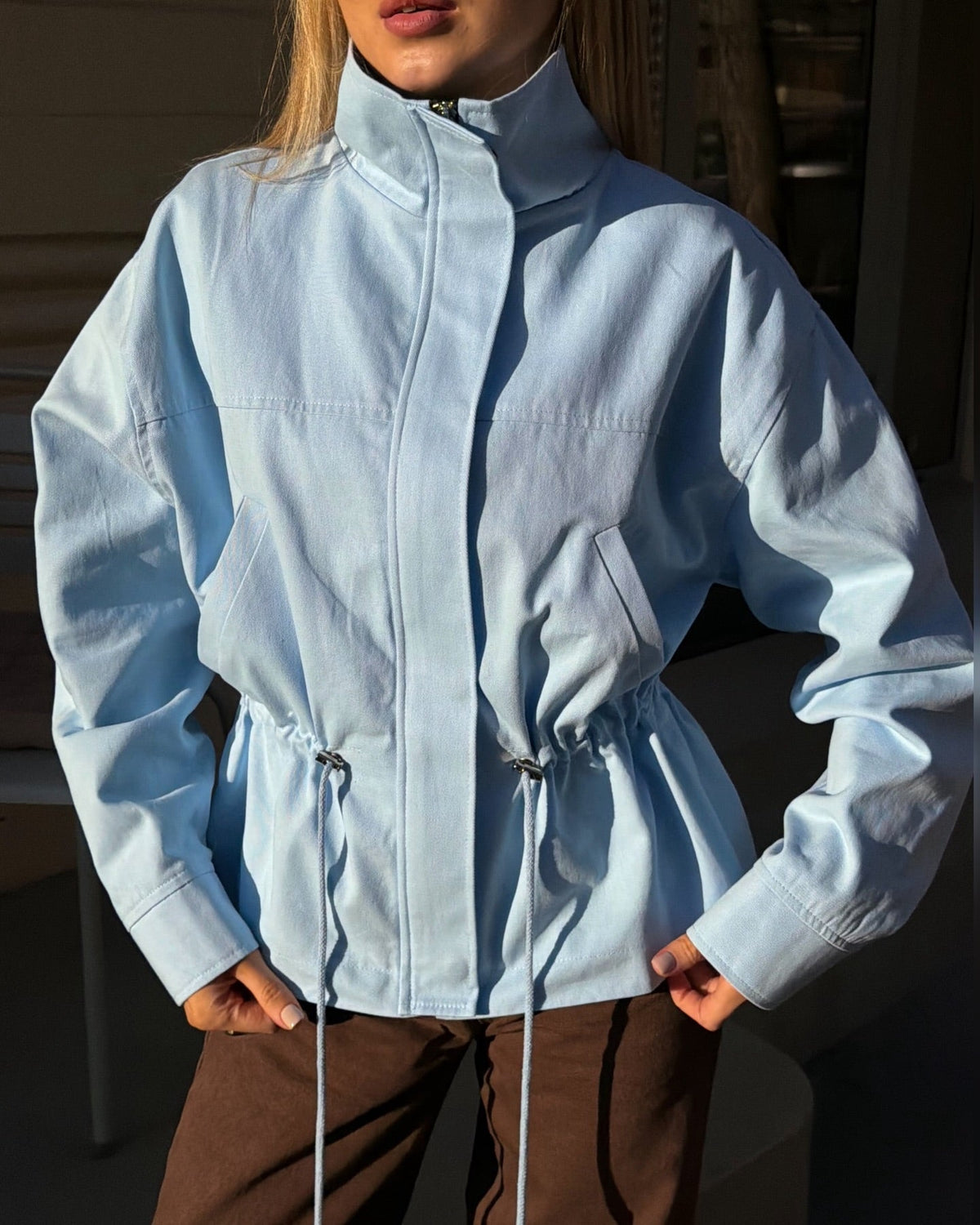 Chaqueta Esther con cuello mao