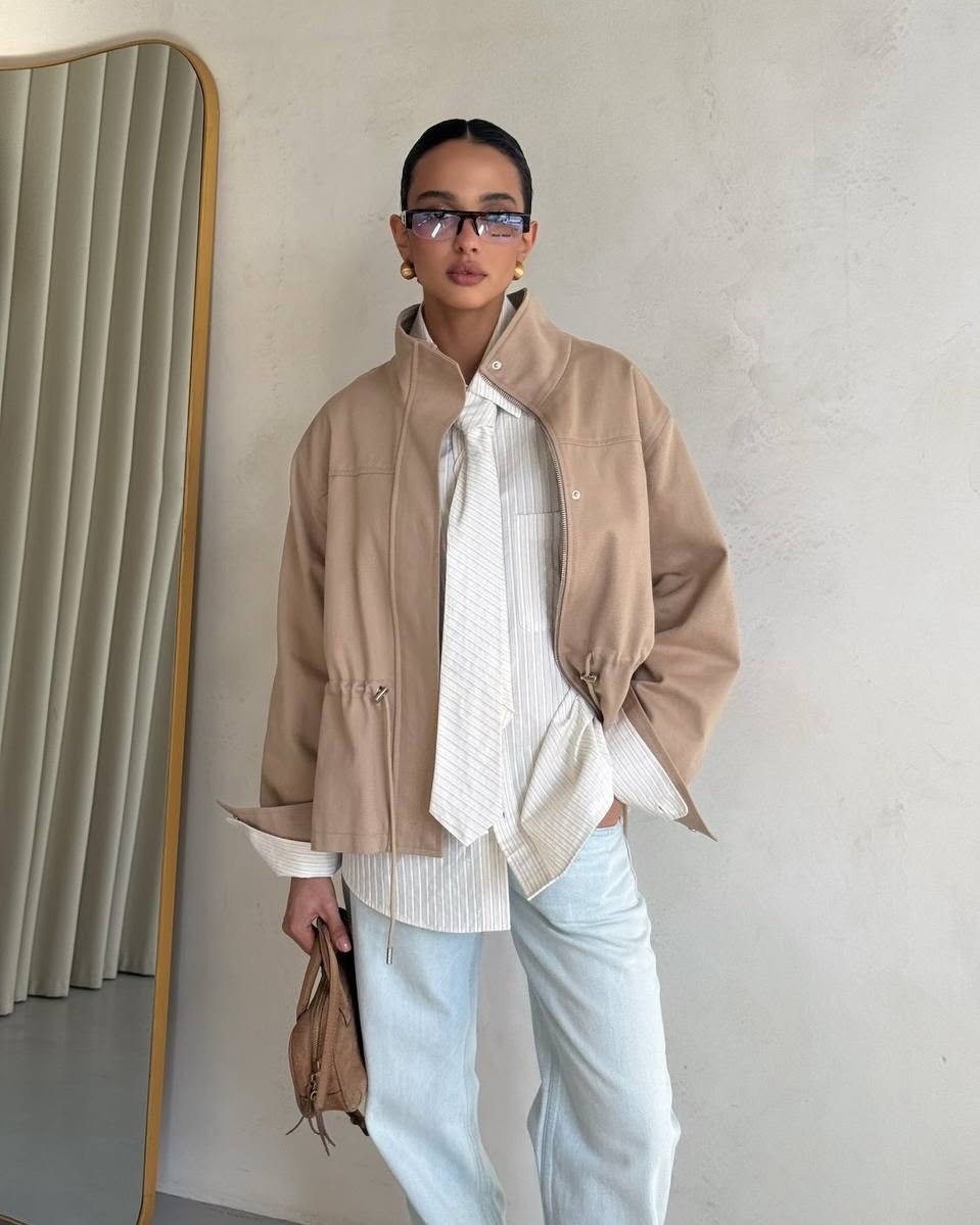 Chaqueta Esther con cuello mao