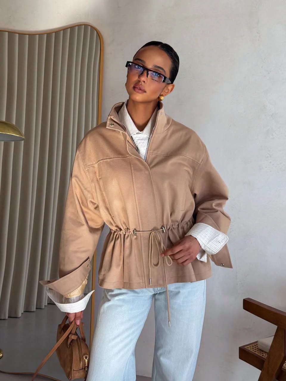 Chaqueta Esther con cuello mao