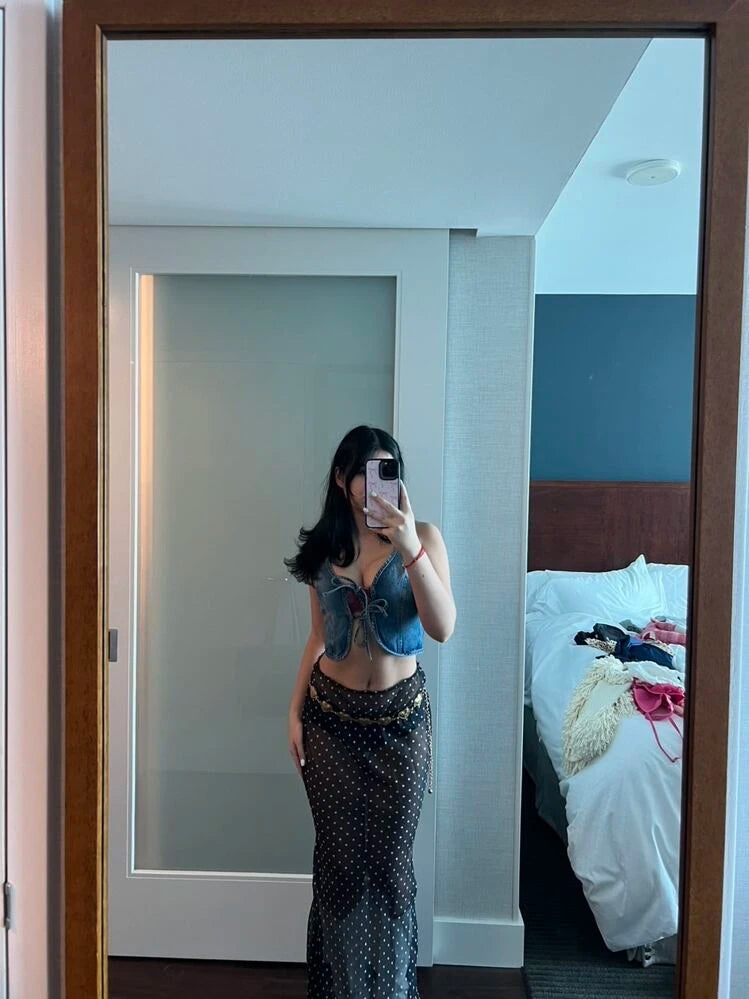 Falda larga de lunares Eva