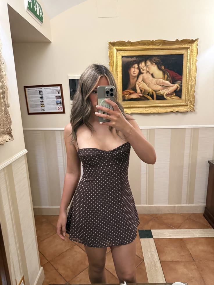 Minivestido de malla Eva con lunares