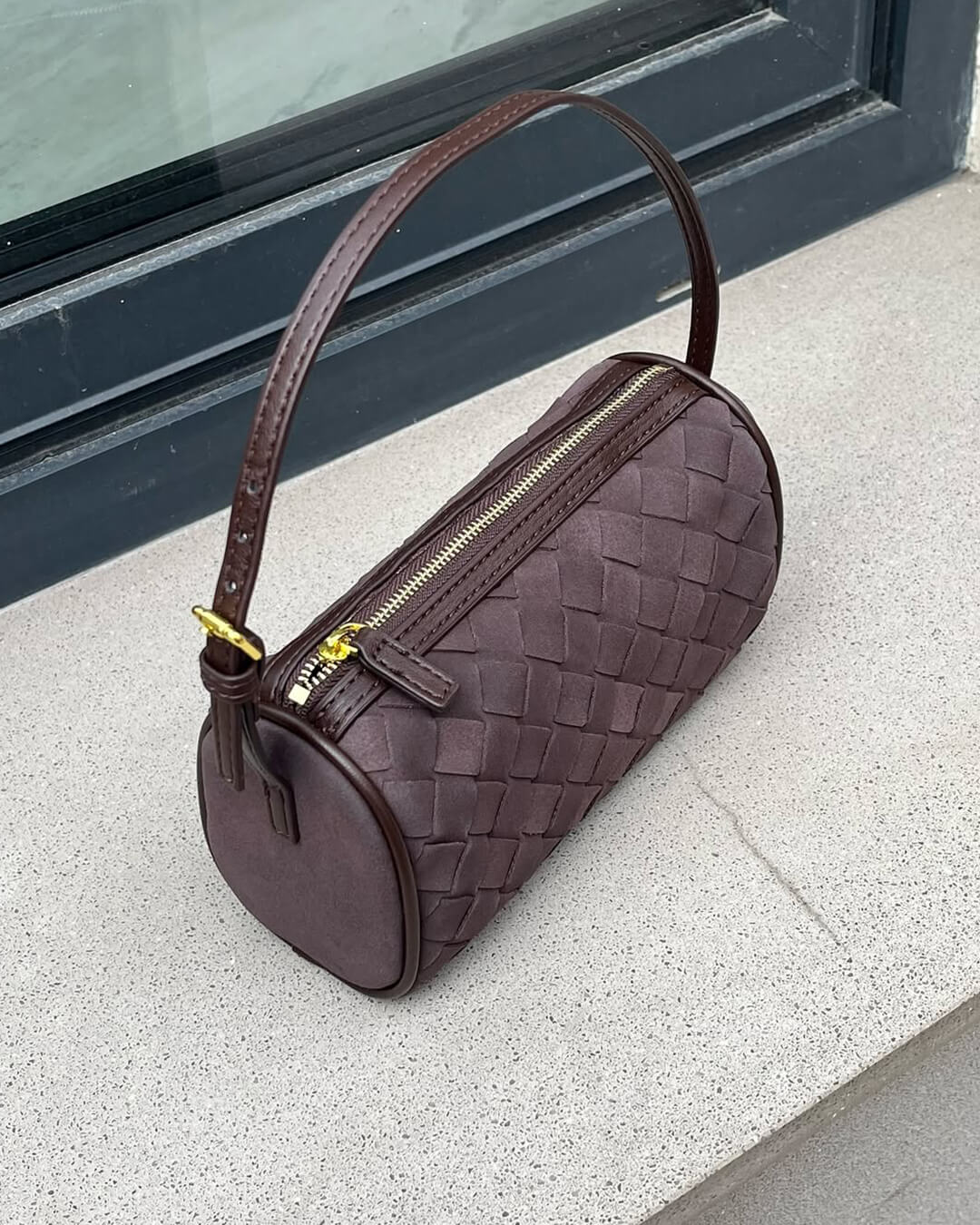 Bolso de ante tejido Eva