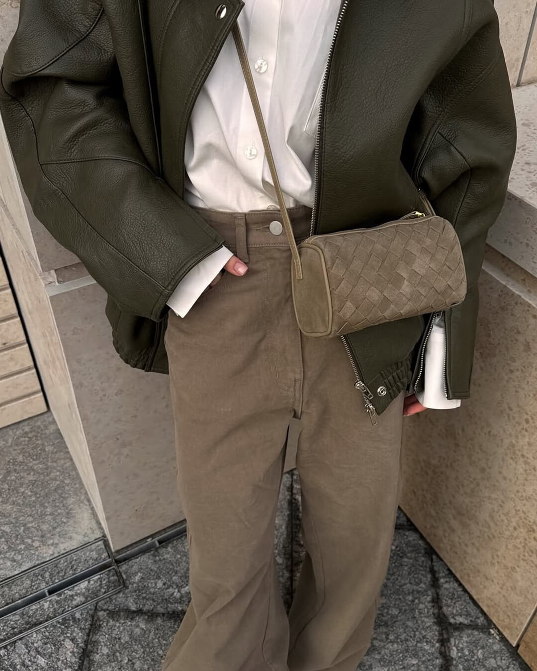 Bolso de ante tejido Eva