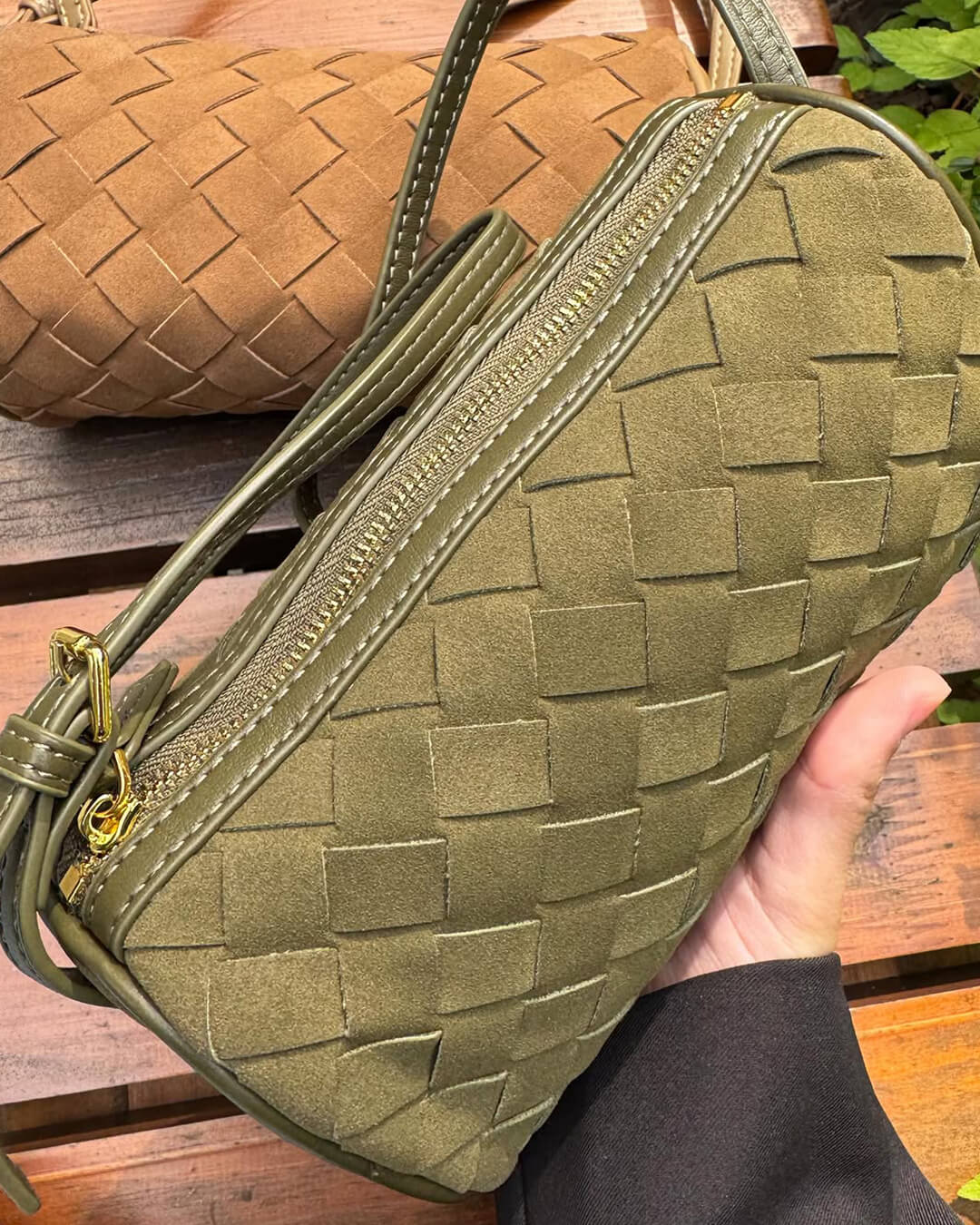Bolso de ante tejido Eva