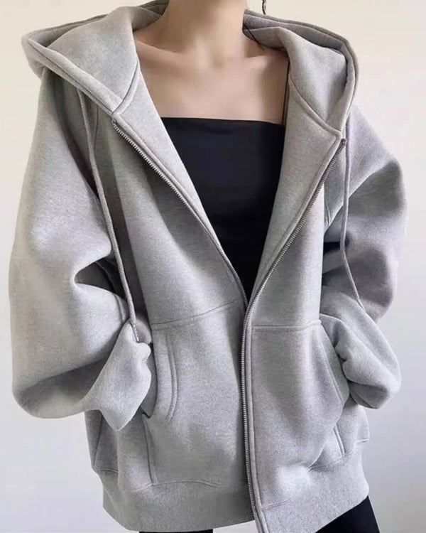 Sudadera con capucha y cremallera Eveline