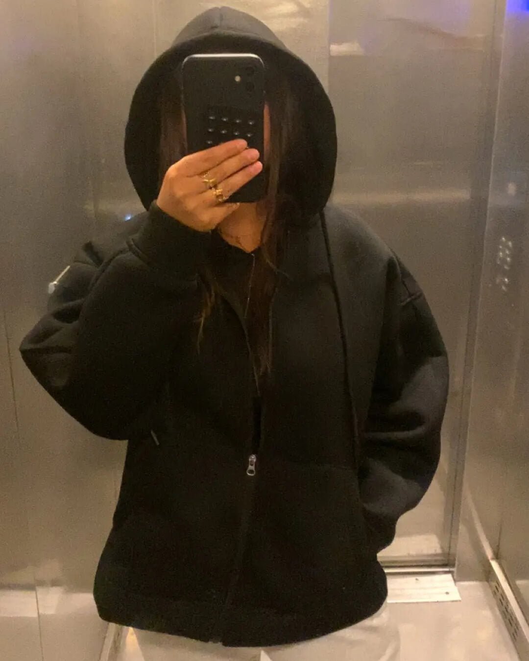 Sudadera con capucha y cremallera Eveline