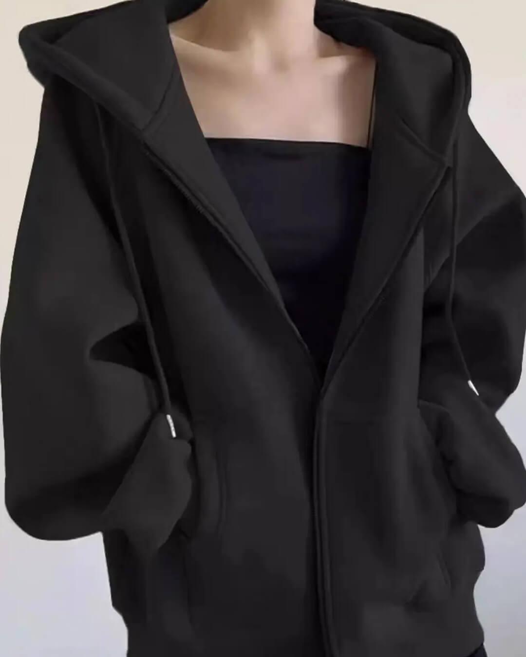 Sudadera con capucha y cremallera Eveline