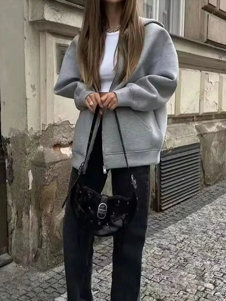 Sudadera con capucha y cremallera Eveline