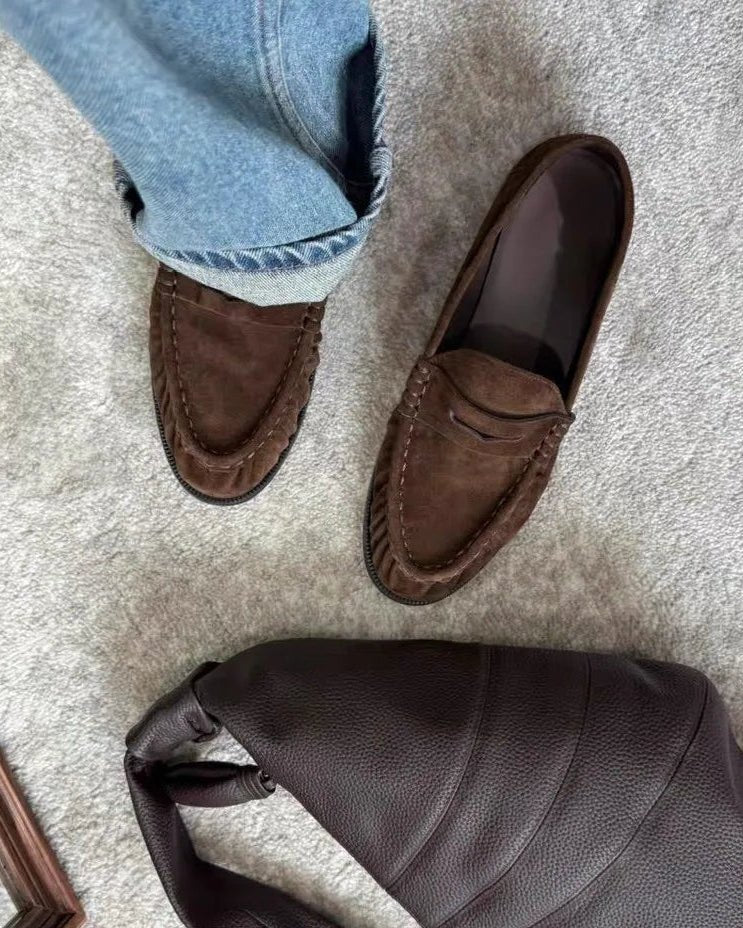 Mocasines sin cordones de cuero sintético Fiona